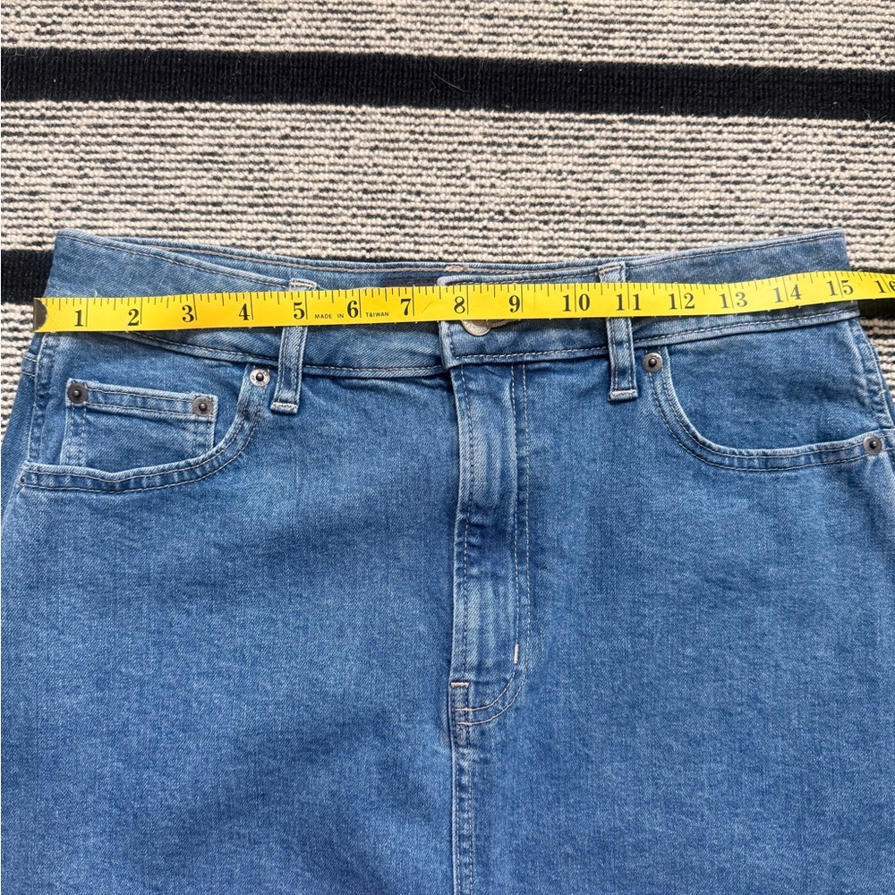 GAP Factory Blue Denim Pencil Skirt - Picture 3 of 4